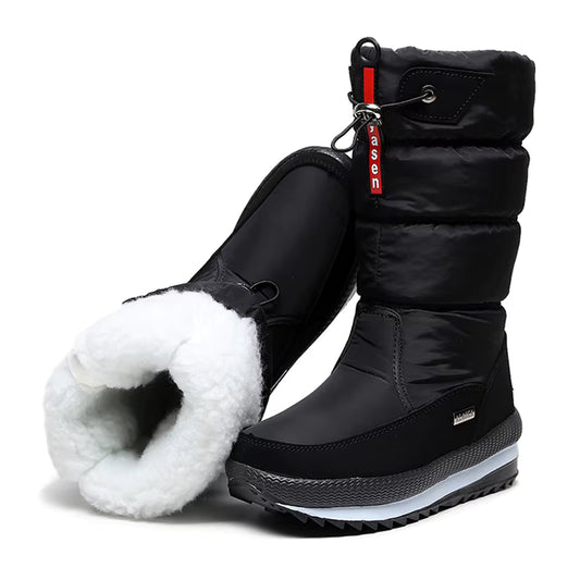Hazel | Women's Faux Fur Platform Waterproof Snow Boots