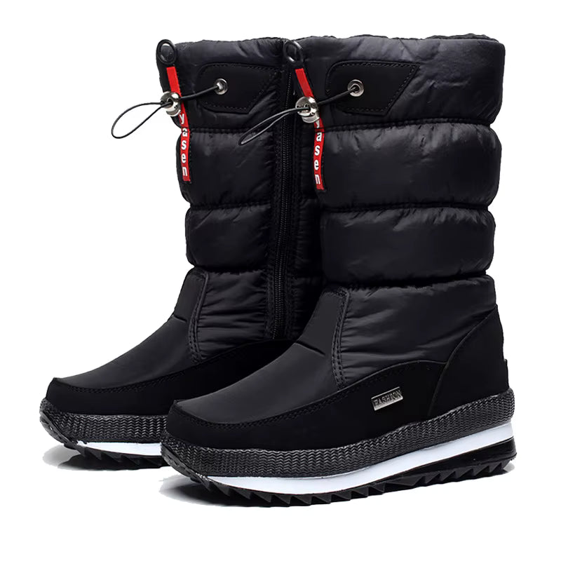 Hazel | Women's Faux Fur Platform Waterproof Snow Boots