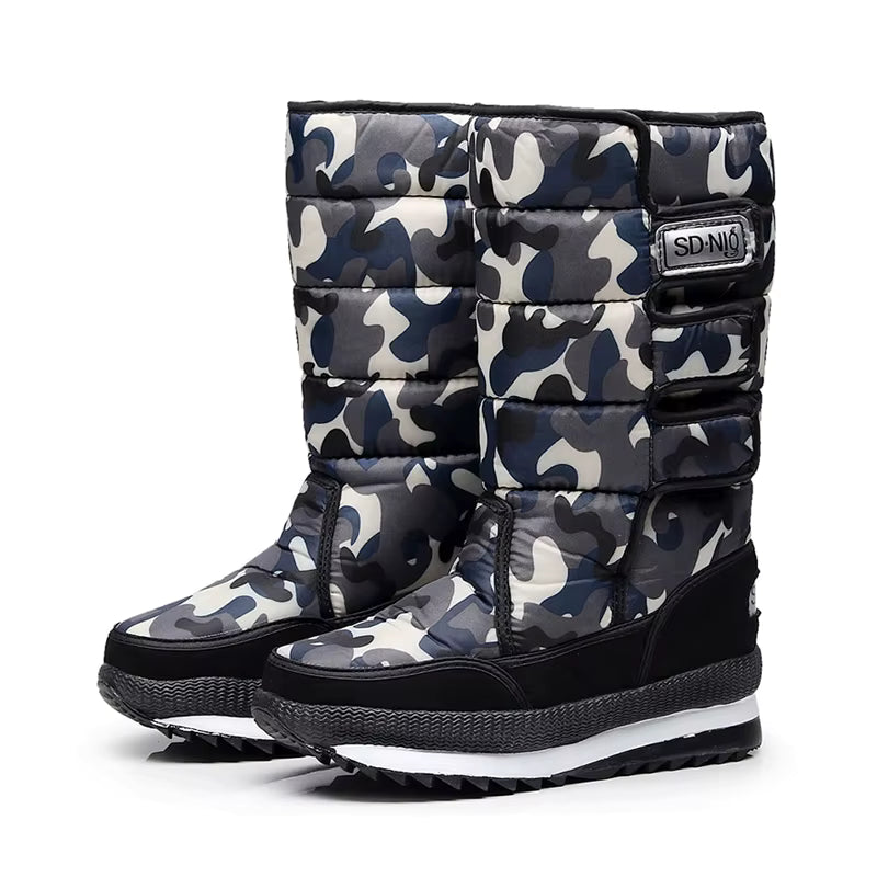 Hazel | Women's Faux Fur Platform Waterproof Snow Boots