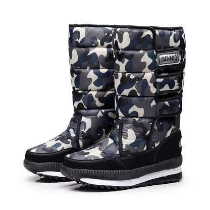 Hazel | Women's Faux Fur Platform Waterproof Snow Boots