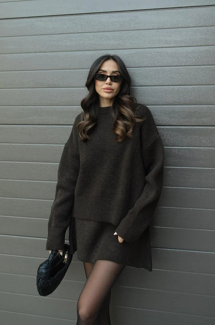 Hazel | Women's Knit Oversized Loungewear Set