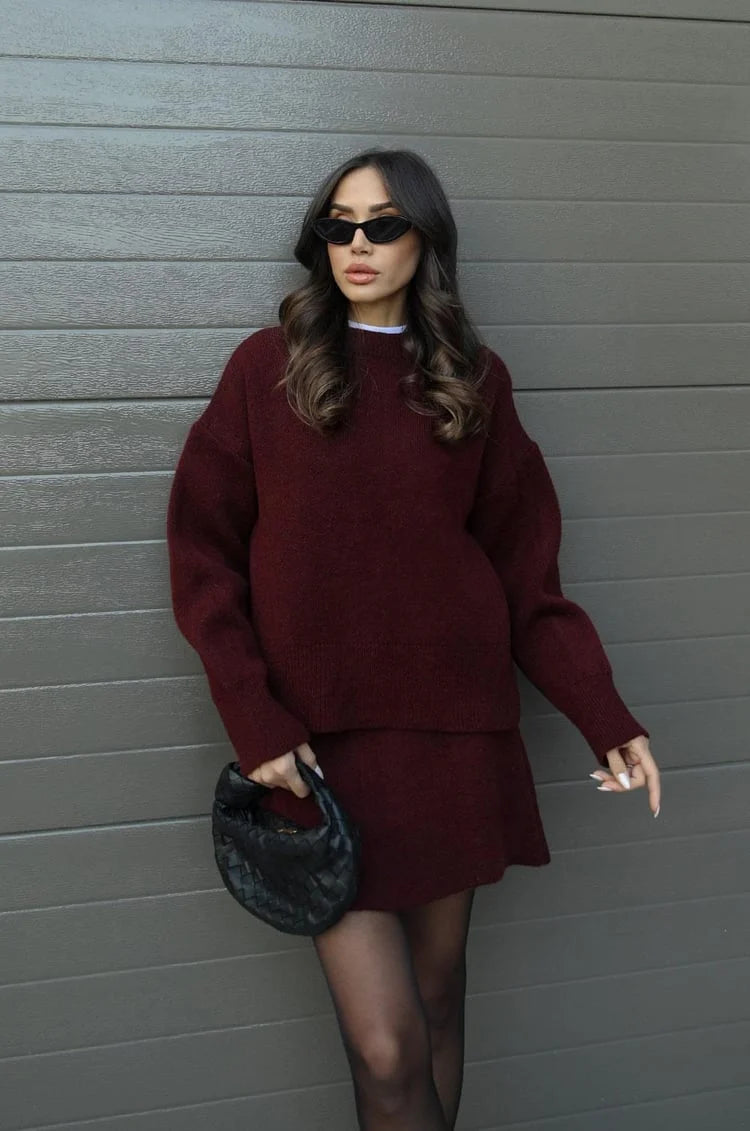 Hazel | Women's Knit Oversized Loungewear Set
