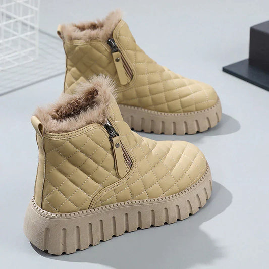 Hazel | Women's Quilted Lined Ankle Boots