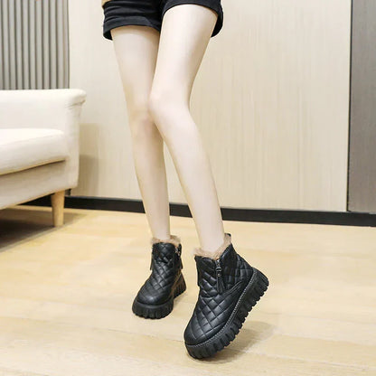 Hazel | Women's Quilted Lined Ankle Boots