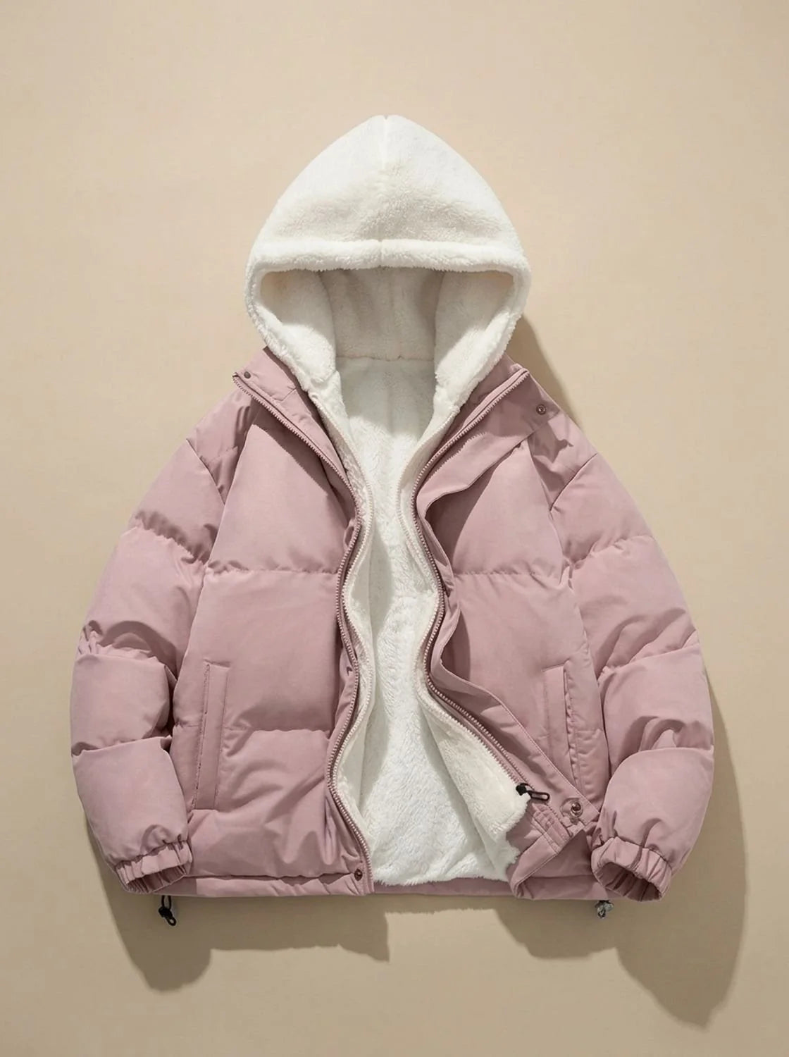 Hazel | Women's Sherpa-Lined Down Puffer Jacket with Hood