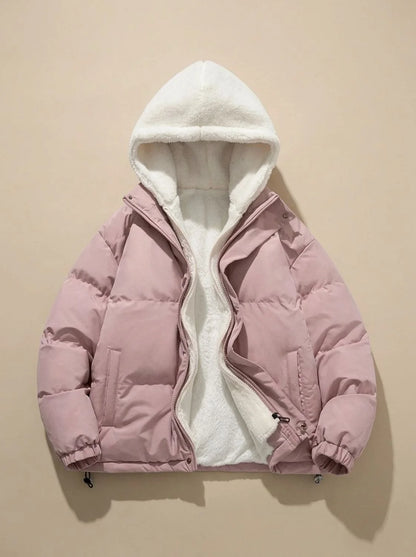 Hazel | Women's Sherpa-Lined Down Puffer Jacket with Hood