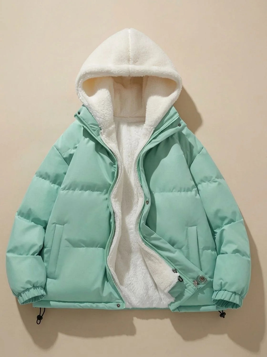 Hazel | Women's Sherpa-Lined Down Puffer Jacket with Hood