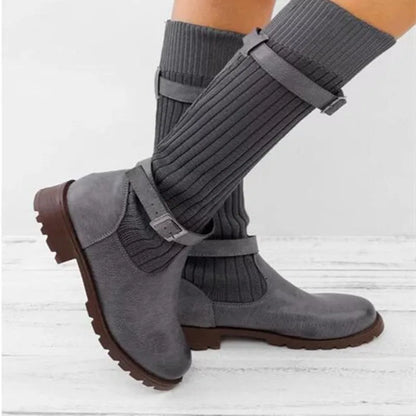 Hazel | Women's Warm Knit Slouch Boots