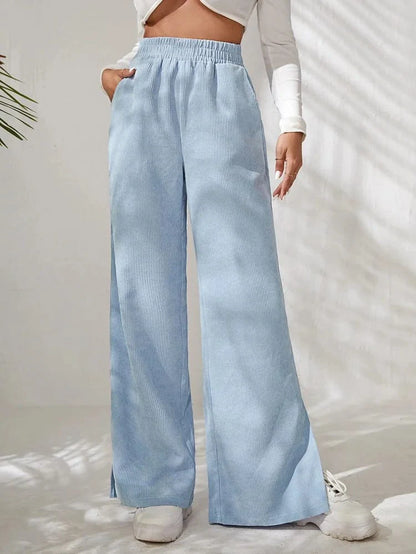 Ivy | Women's Corduroy High-Waist Wide-Leg Pants
