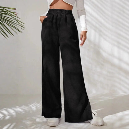 Ivy | Women's Corduroy High-Waist Wide-Leg Pants