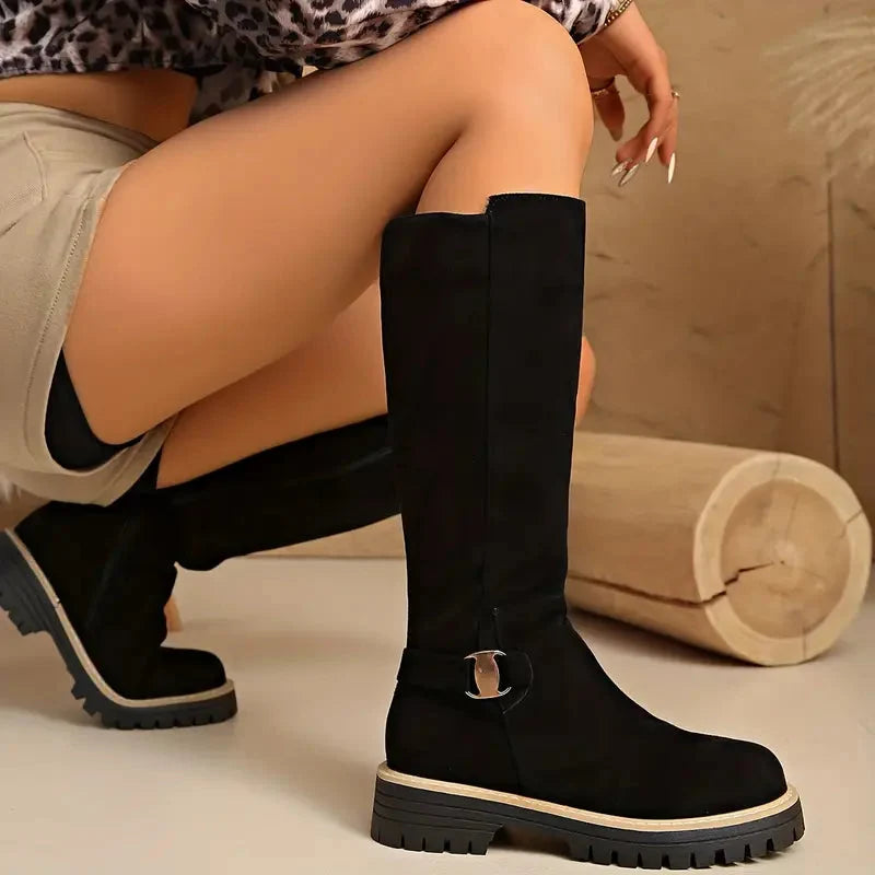 Ivy | Women's Non-Slip Knee-High Boots with Thick Sole