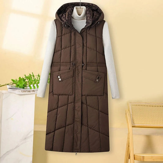 Ivy | Women's Quilted Sleeveless Hooded Bodywarmer