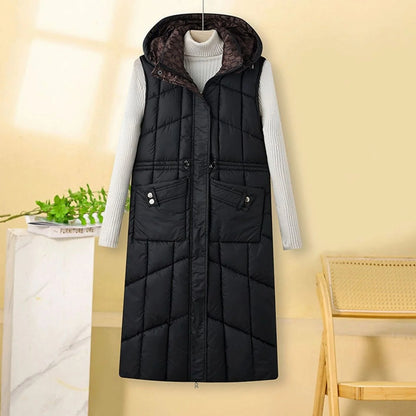 Ivy | Women's Quilted Sleeveless Hooded Bodywarmer