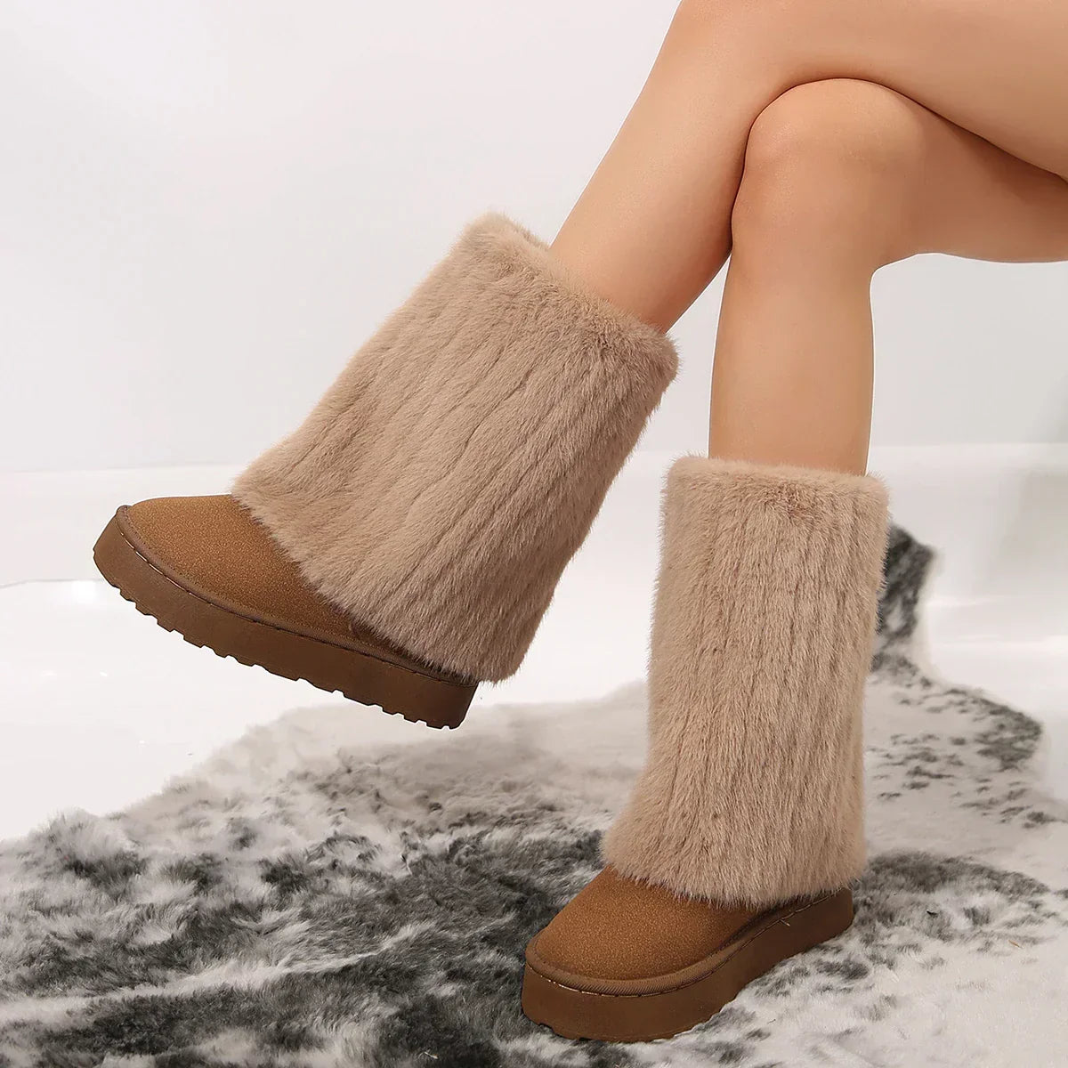 Ivy | Women's Teddy Tall Knee-High Boots