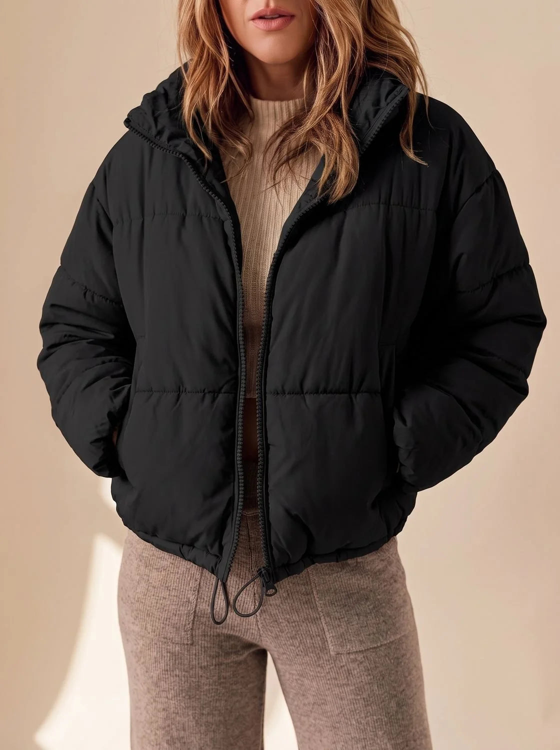 Lark | Women's Cropped Oversized Down Puffer Jacket