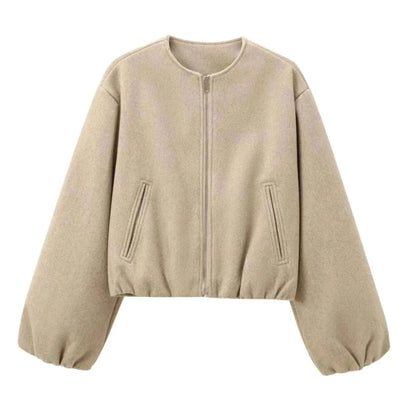 Leonie | Women's Oversized Bomber Jacket with Balloon Sleeves
