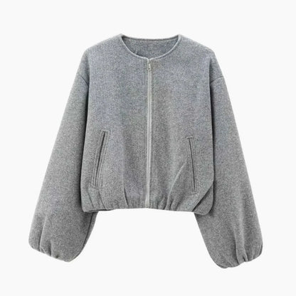 Leonie | Women's Oversized Bomber Jacket with Balloon Sleeves