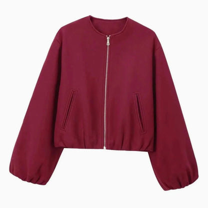 Leonie | Women's Oversized Bomber Jacket with Balloon Sleeves