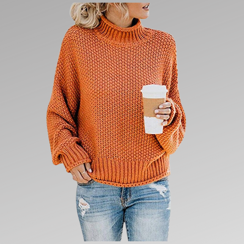 Livia | Women's Knit Turtleneck Oversized Sweater