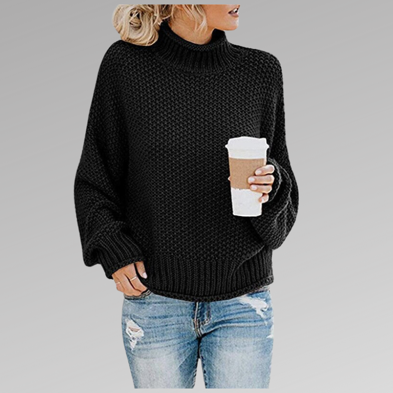 Livia | Women's Knit Turtleneck Oversized Sweater