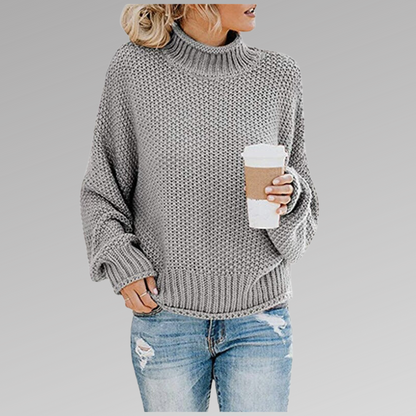 Livia | Women's Knit Turtleneck Oversized Sweater