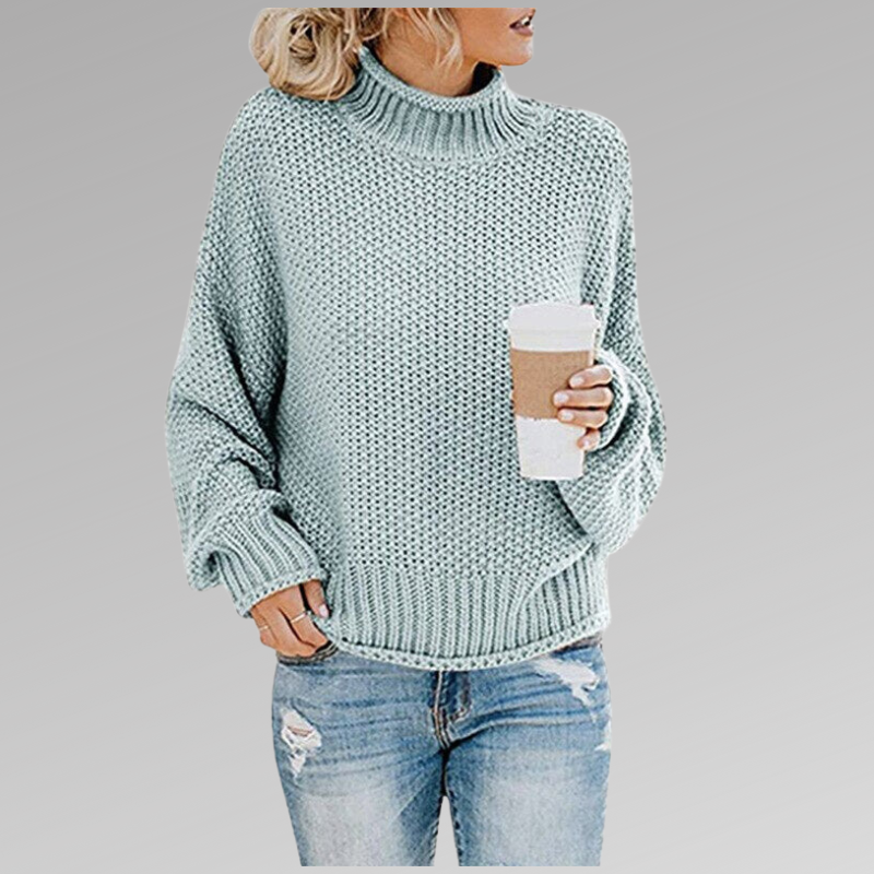 Livia | Women's Knit Turtleneck Oversized Sweater