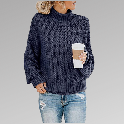 Livia | Women's Knit Turtleneck Oversized Sweater