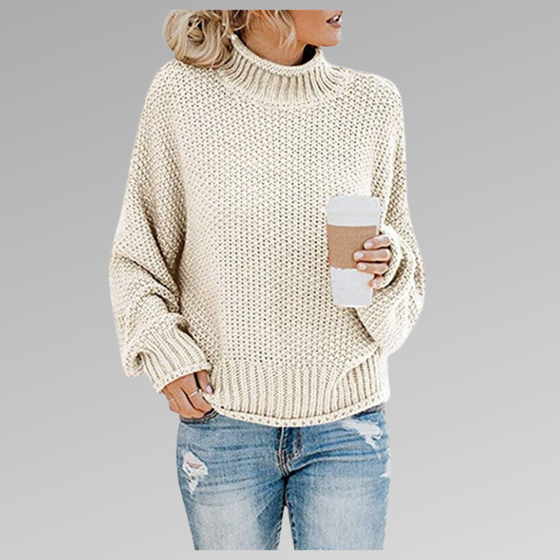 Livia | Women's Knit Turtleneck Oversized Sweater