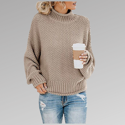 Livia | Women's Knit Turtleneck Oversized Sweater