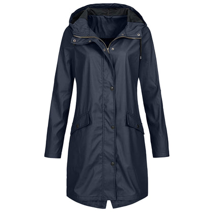 Maren | Women's Waterproof Longline Hooded Rain Jacket