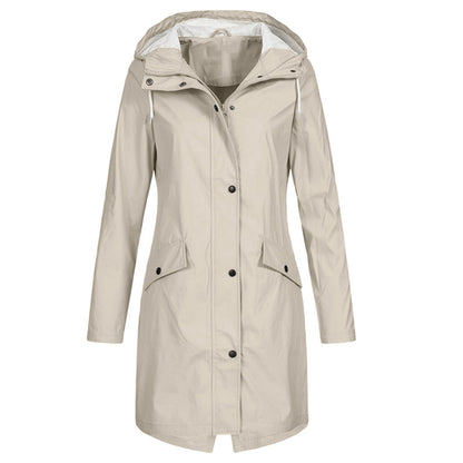 Maren | Women's Waterproof Longline Hooded Rain Jacket