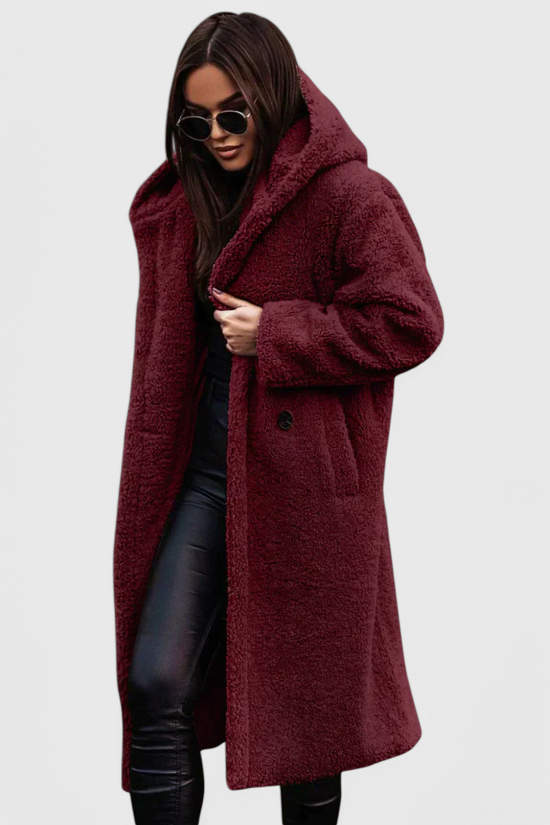 Margot | Women's Faux Fur Teddy Long Coat