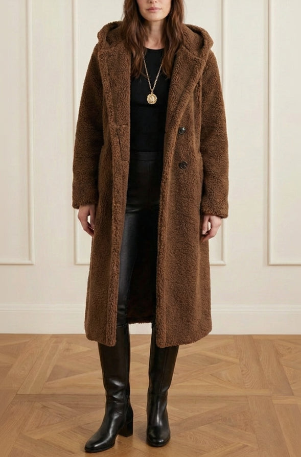 Margot | Women's Faux Fur Teddy Long Coat