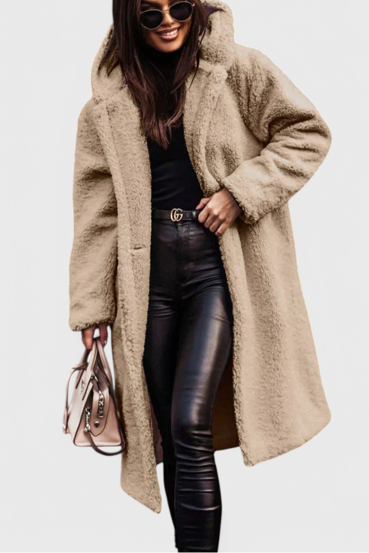 Margot | Women's Faux Fur Teddy Long Coat