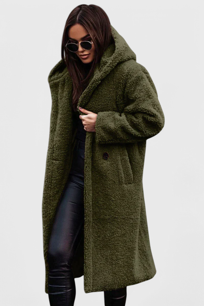 Margot | Women's Faux Fur Teddy Long Coat