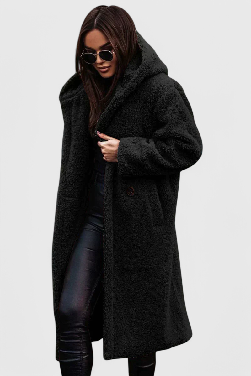 Margot | Women's Faux Fur Teddy Long Coat