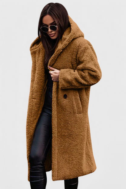 Margot | Women's Faux Fur Teddy Long Coat
