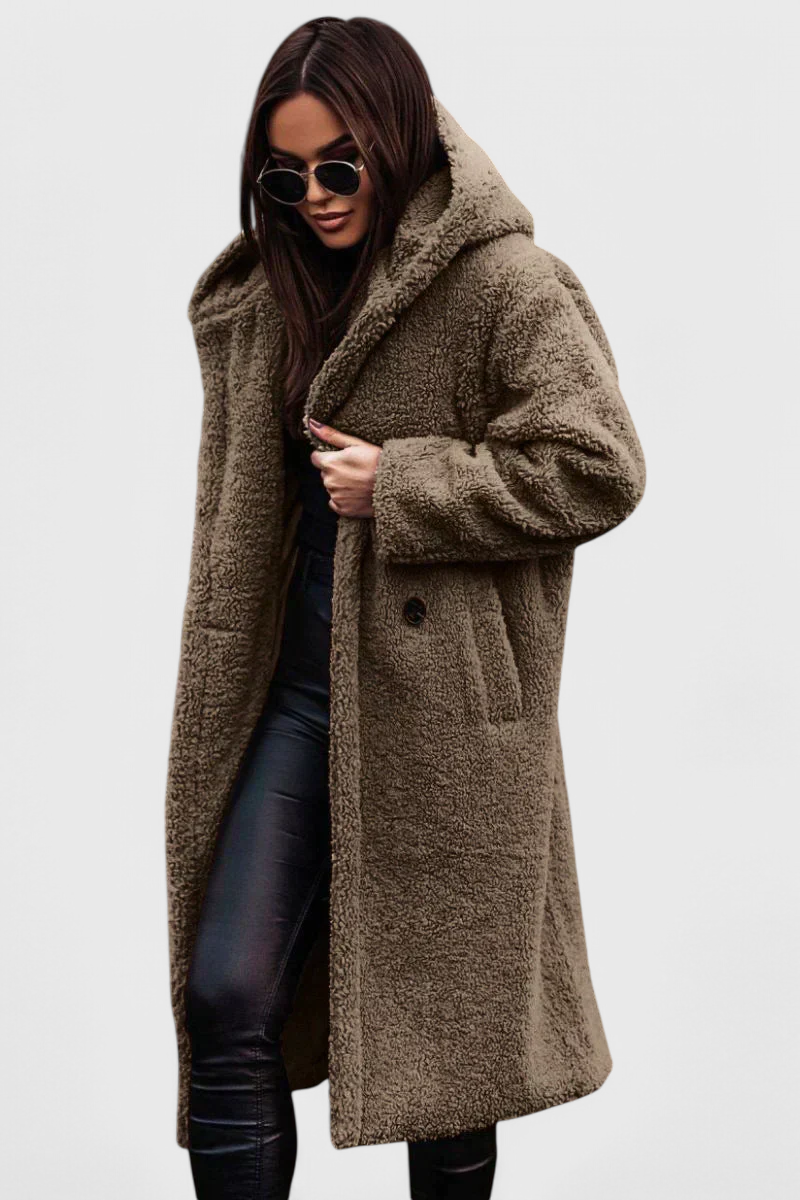Margot | Women's Faux Fur Teddy Long Coat