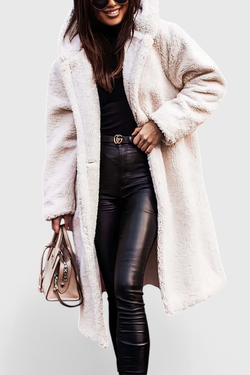 Margot | Women's Faux Fur Teddy Long Coat