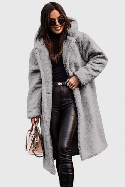 Margot | Women's Faux Fur Teddy Long Coat