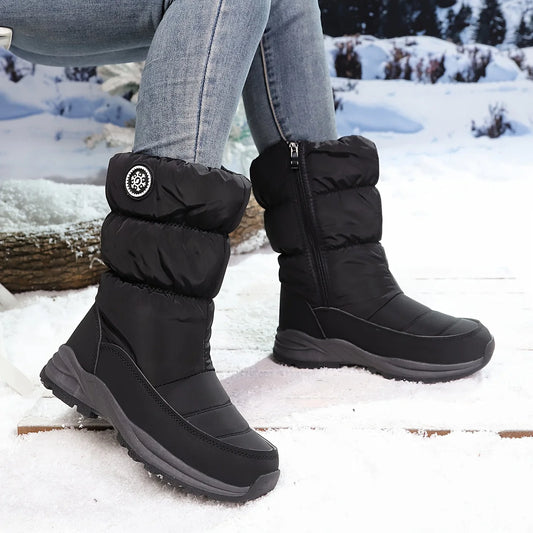 Marivelisse | Women's Faux Fur Waterproof Snow Boots