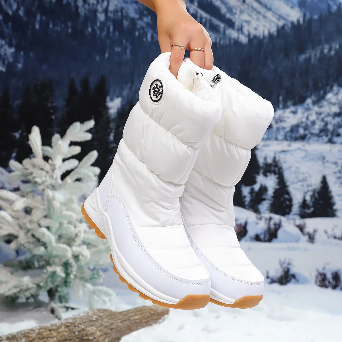 Marivelisse | Women's Faux Fur Waterproof Snow Boots