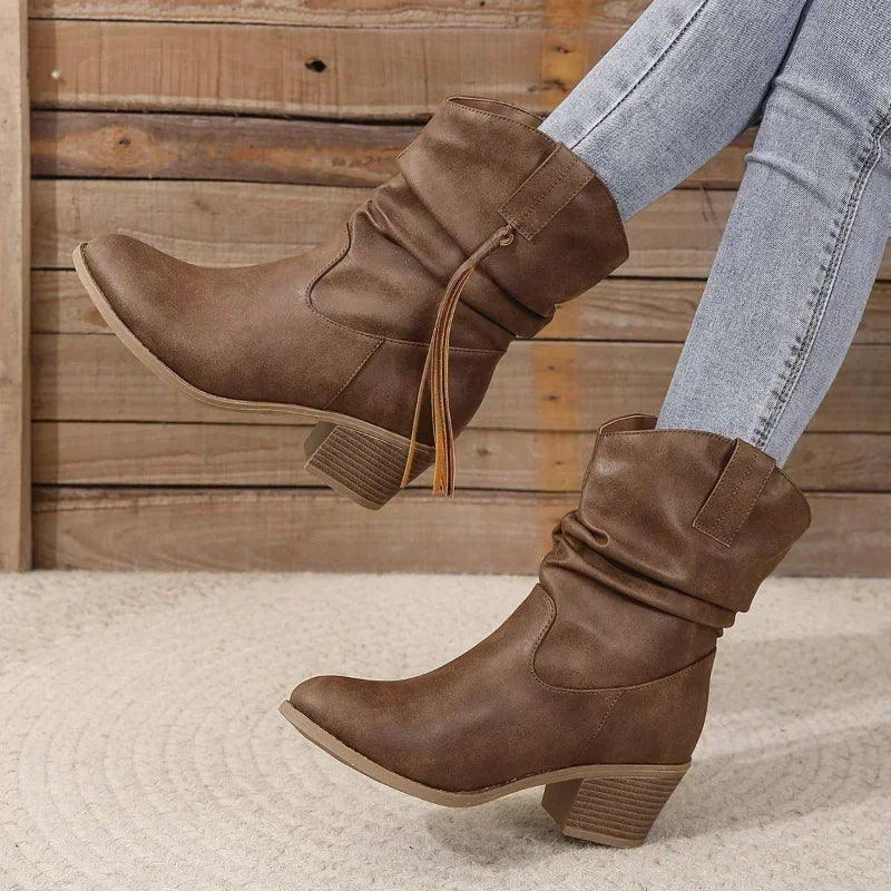 Mila | Women's Leather Western Boots