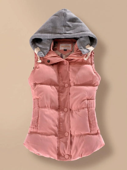 Nova | Women's Quilted Sleeveless Hooded Vest