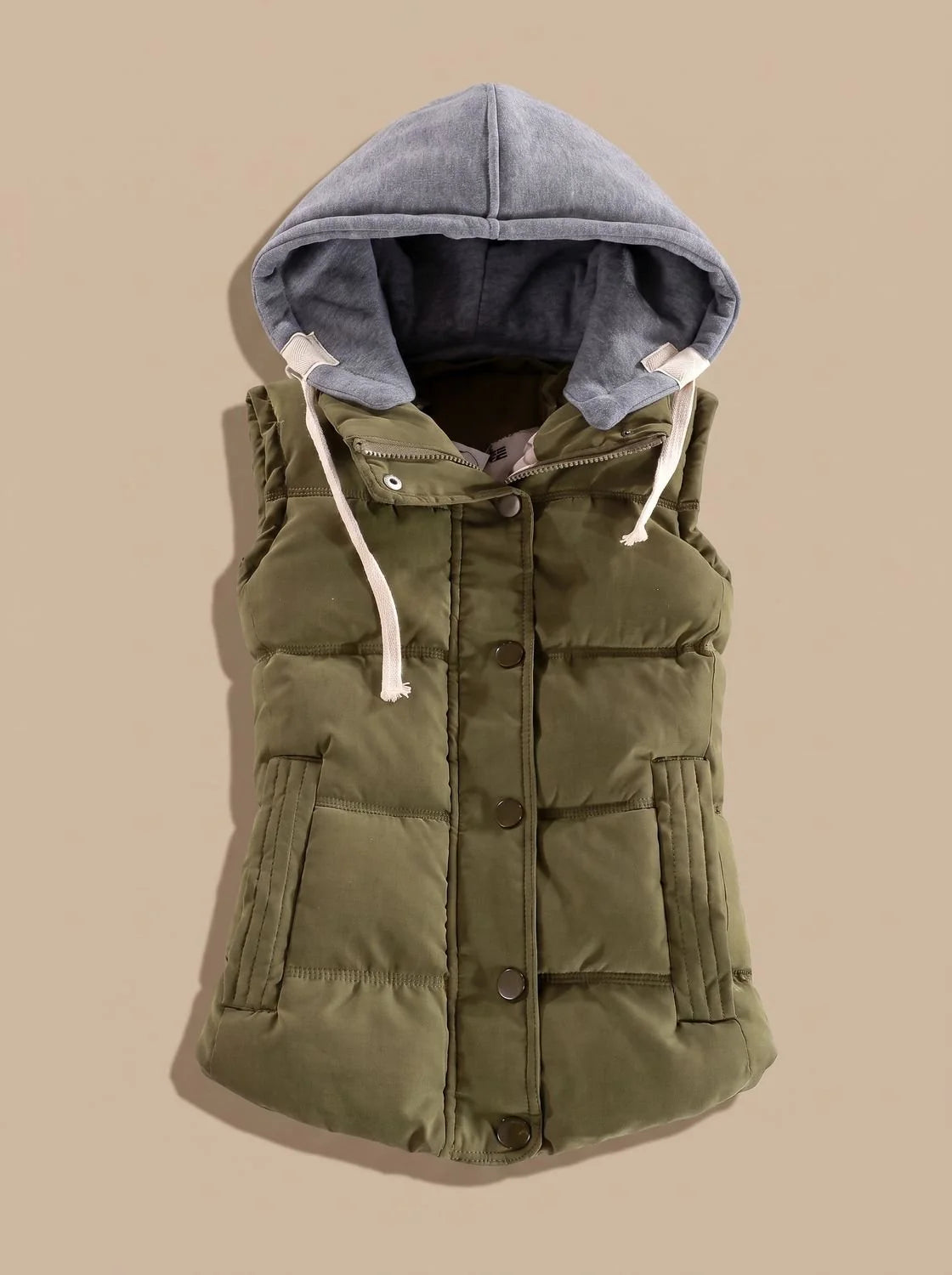 Nova | Women's Quilted Sleeveless Hooded Vest