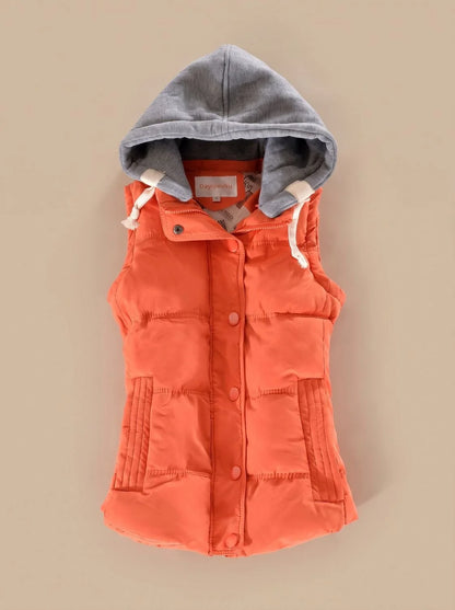 Nova | Women's Quilted Sleeveless Hooded Vest