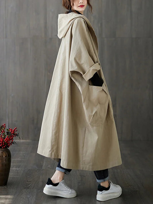 Pascale | Women's Oversized Hooded Long Coat
