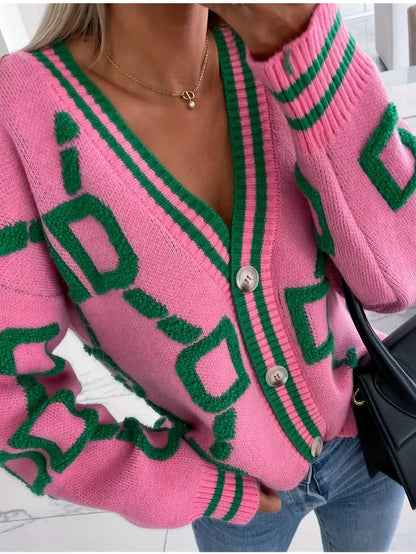 Romy | Women's Button-Down V-Neck Cardigan Sweater