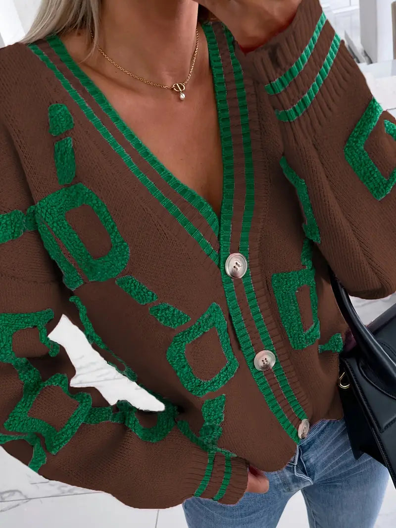 Romy | Women's Button-Down V-Neck Cardigan Sweater