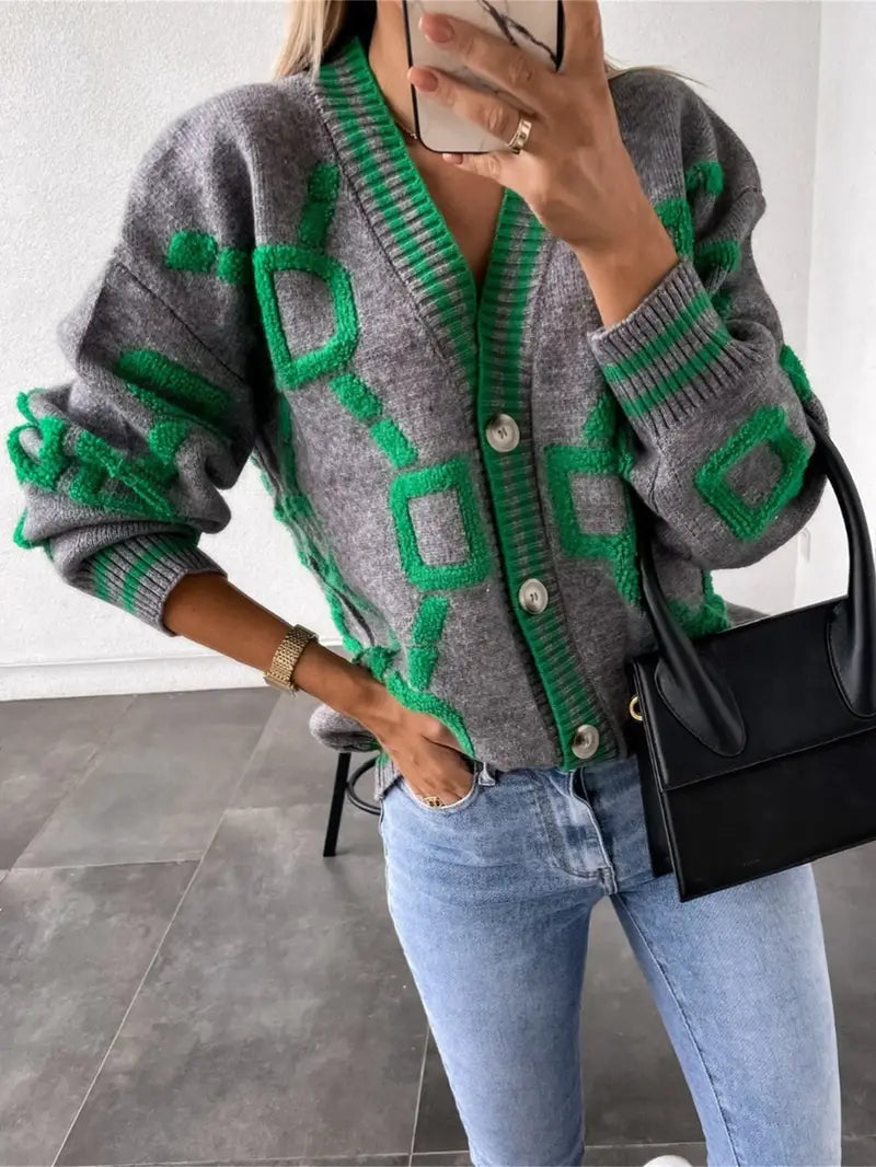 Romy | Women's Button-Down V-Neck Cardigan Sweater